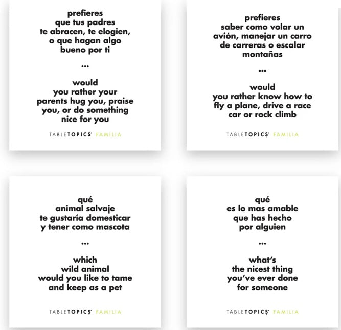 Bilingual Conversation Cards