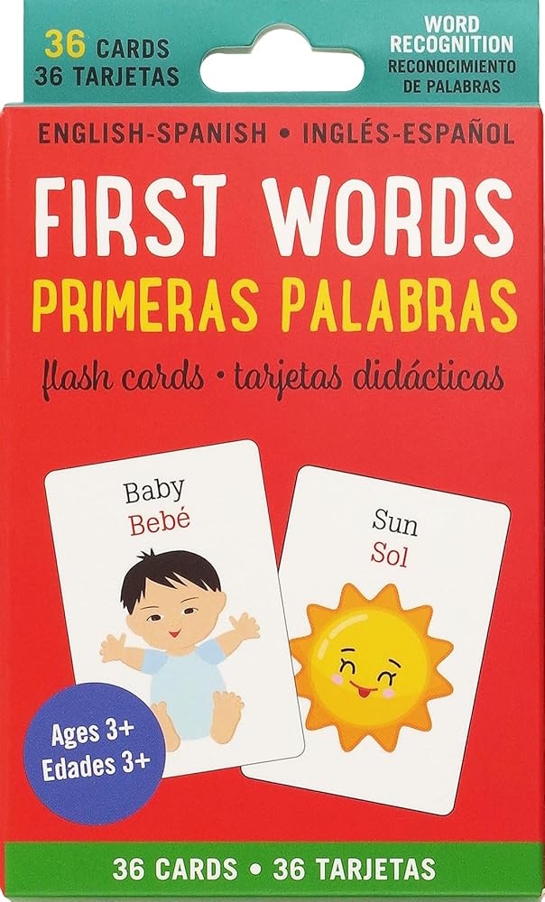 Bilingual Flash Cards - First Words (English and Spanish Edition) cover image