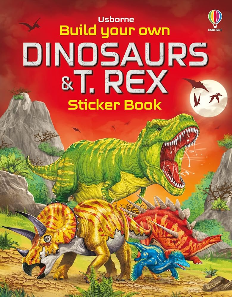 Build Your Own Dinosaurs and T. Rex Sticker Book cover image