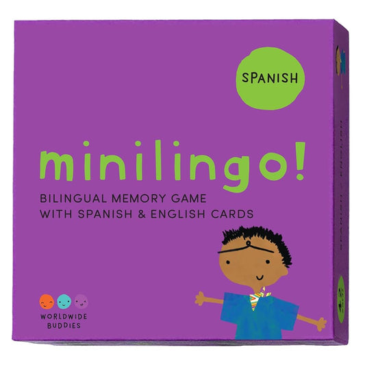 Minilingo Spanish / English Bilingual Flashcards: Bilingual memory game with Spanish & English cards (Minilingo Bilingual Flashcards) (Multilingual Edition) cover image