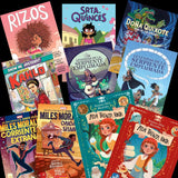 Collection of bilingual graphic novels for upper elementary school 