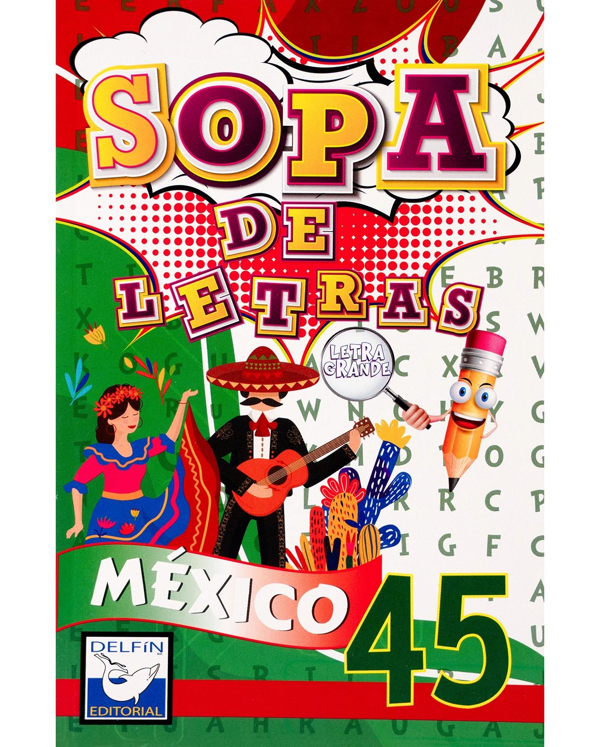 Sopa de letras 45 - México (Letra grande)