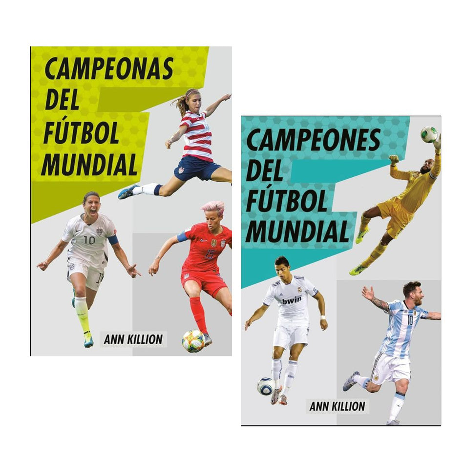 Campeonas y Campeones del fútbol mundial (dos libros)